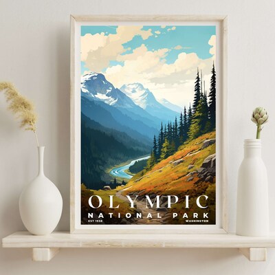 Olympic National Park Poster, Travel Art, Office Poster, Home Decor | S6 - image6